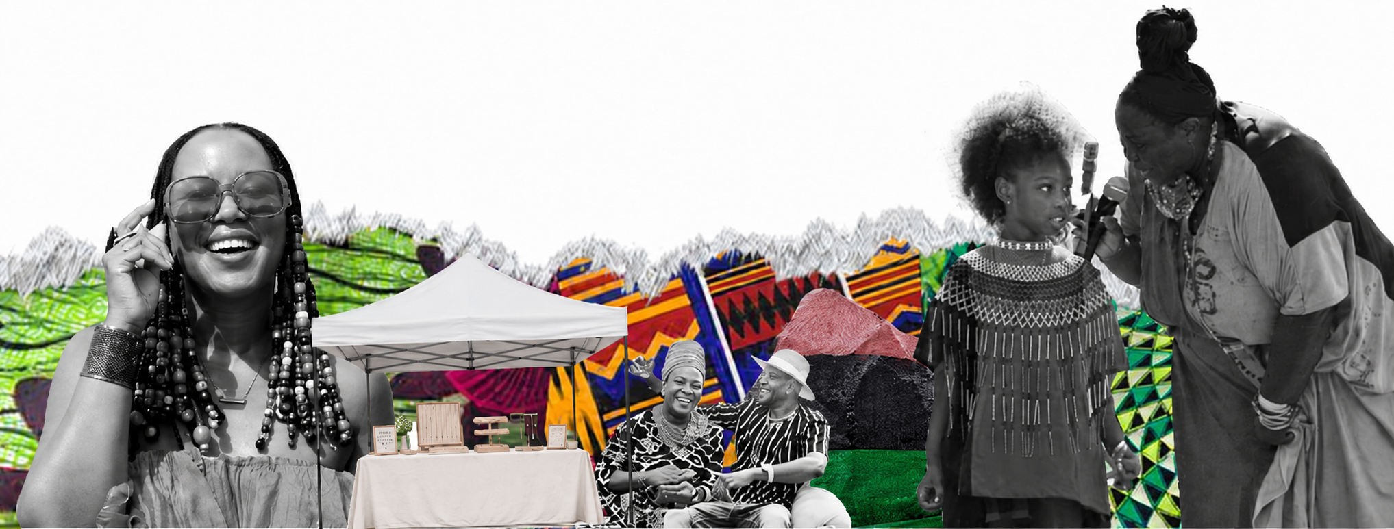 Juneteenth Night Market community collage